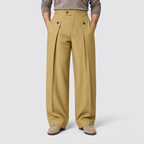 Men's Wide Leg Pleated Dress Pants