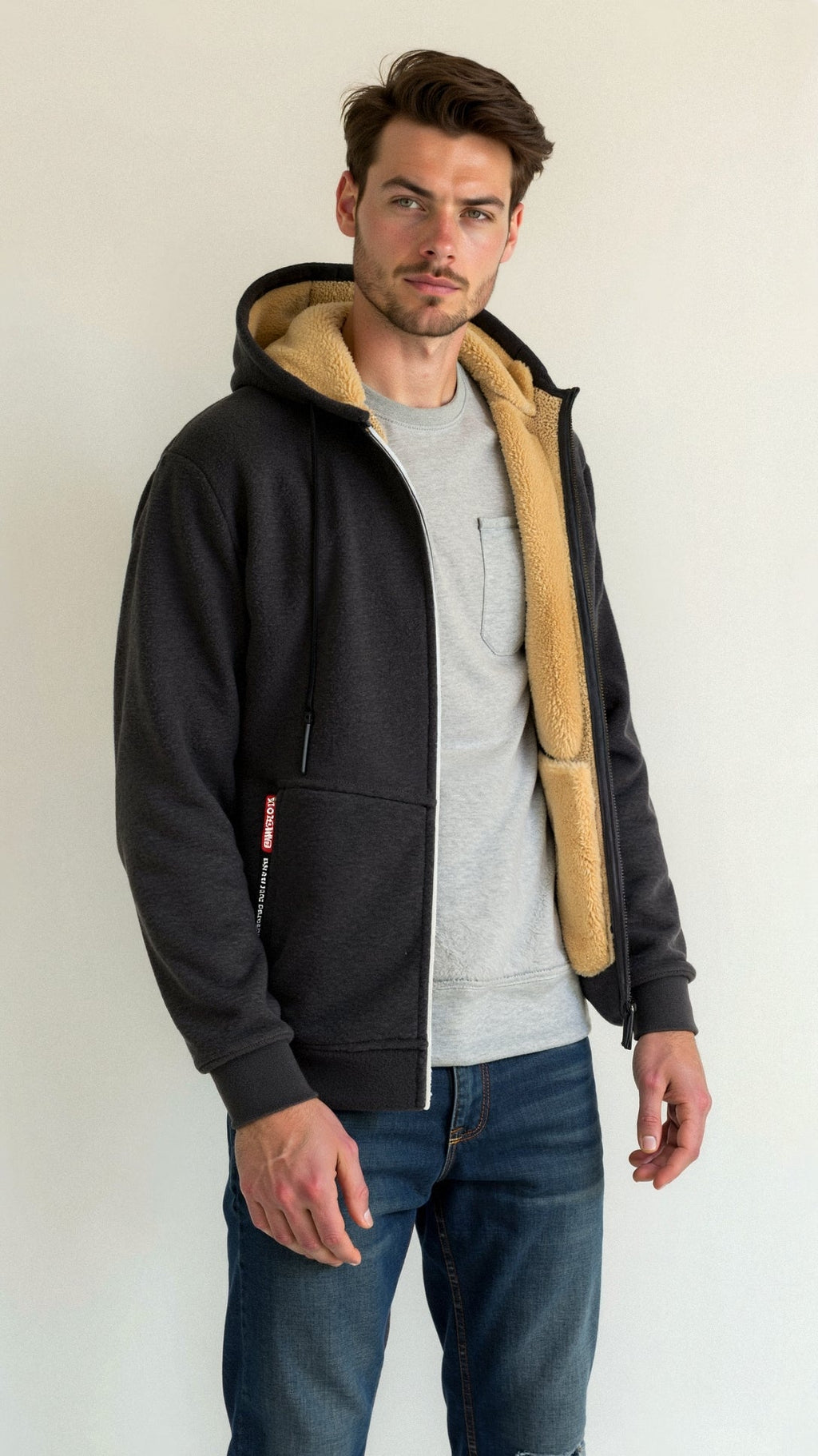 Men’s Lined Full-Zip Hoodie