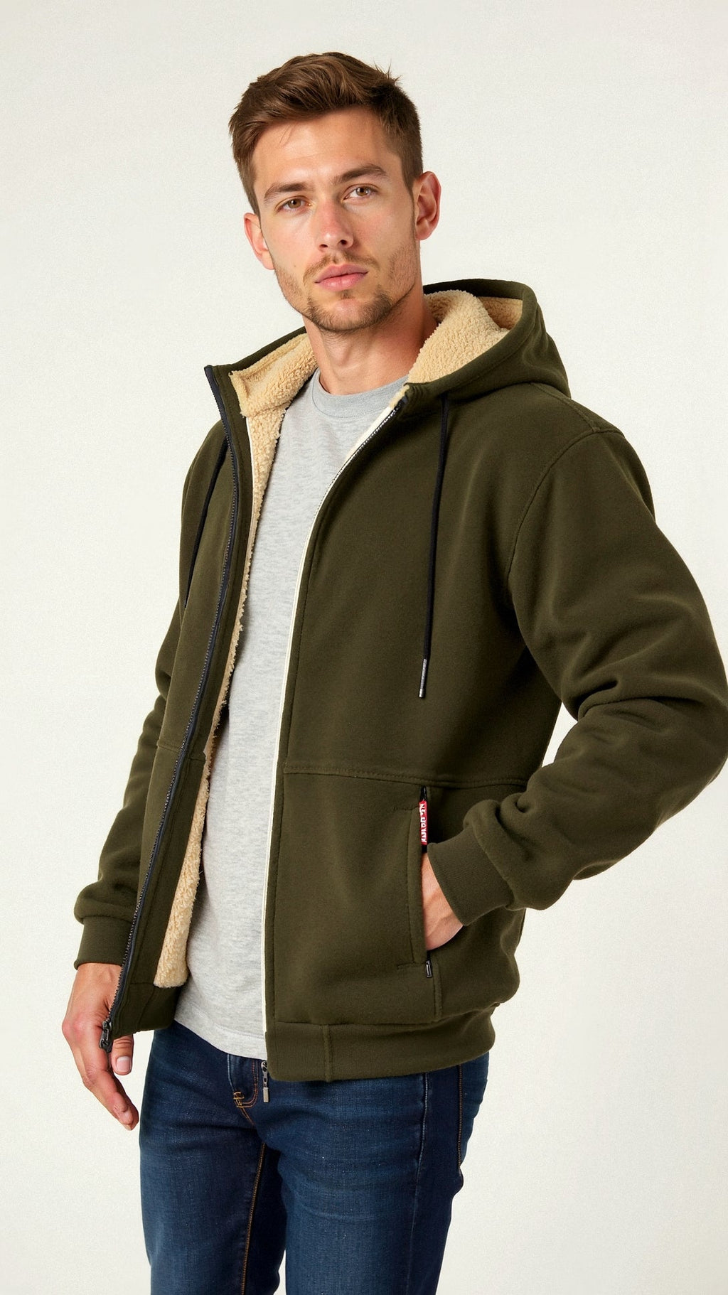 Men’s Lined Full-Zip Hoodie