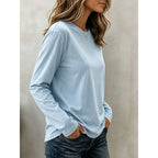 Women's Long Sleeve Crew Neck T-Shirt