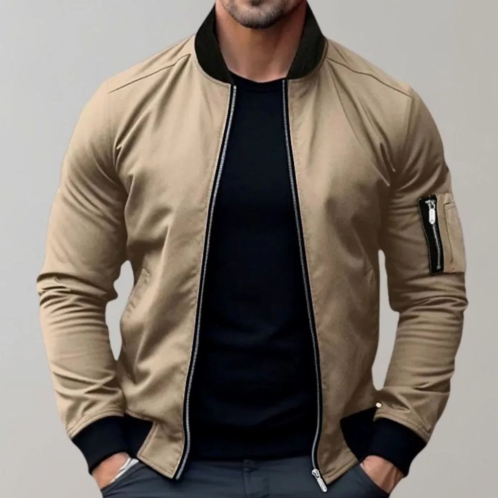 Men’s Zip Front Bomber Jacket