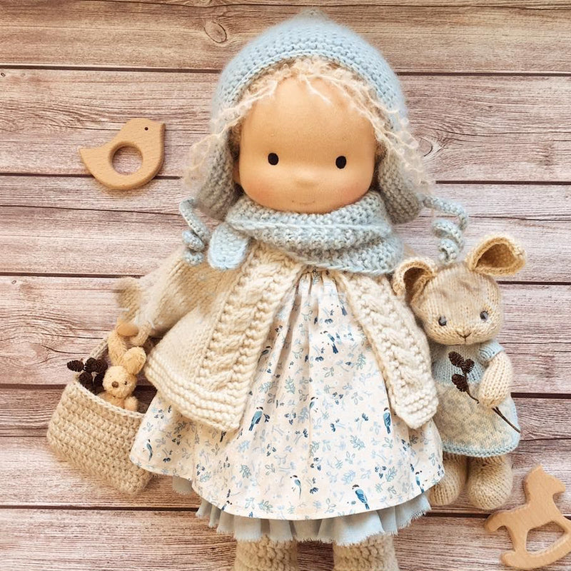 Handmade Waldorf Doll with Charming Outfits