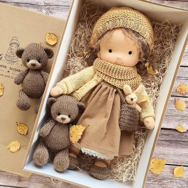 Handmade Waldorf Doll with Charming Outfits