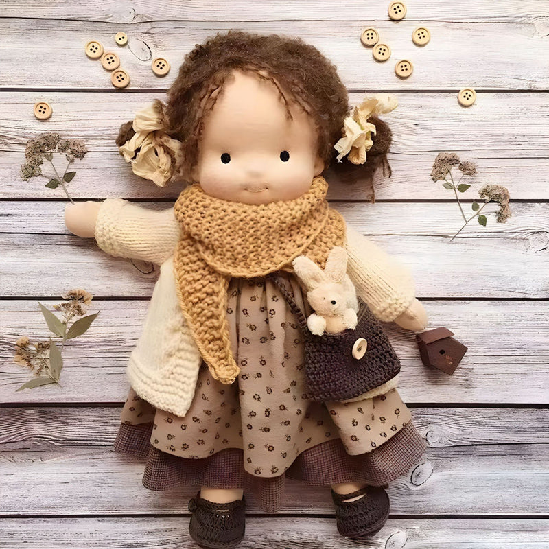 Handmade Waldorf Doll with Charming Outfits