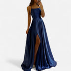 Women’s Satin Slit Maxi Dress