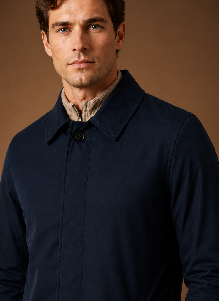 Men’s Longline Collared Jacket
