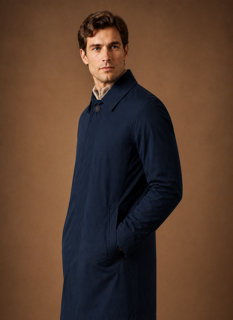 Men’s Longline Collared Jacket