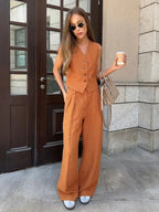 Women’s Tailored Vest Pants Set