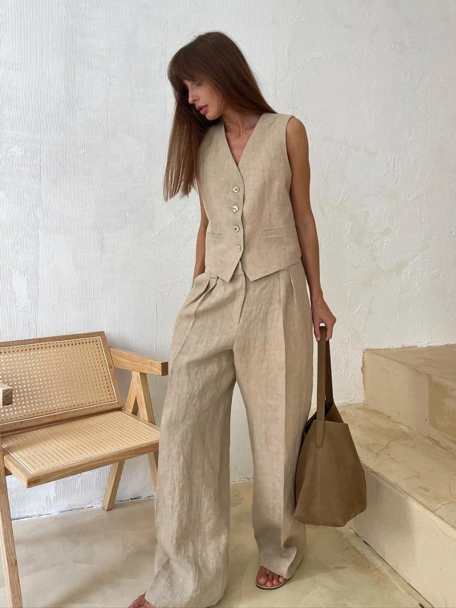 Women’s Tailored Vest Pants Set