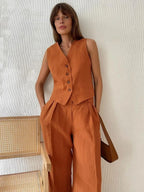 Women’s Tailored Vest Pants Set