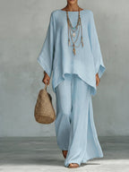 Women's Wide-Leg Pant Set