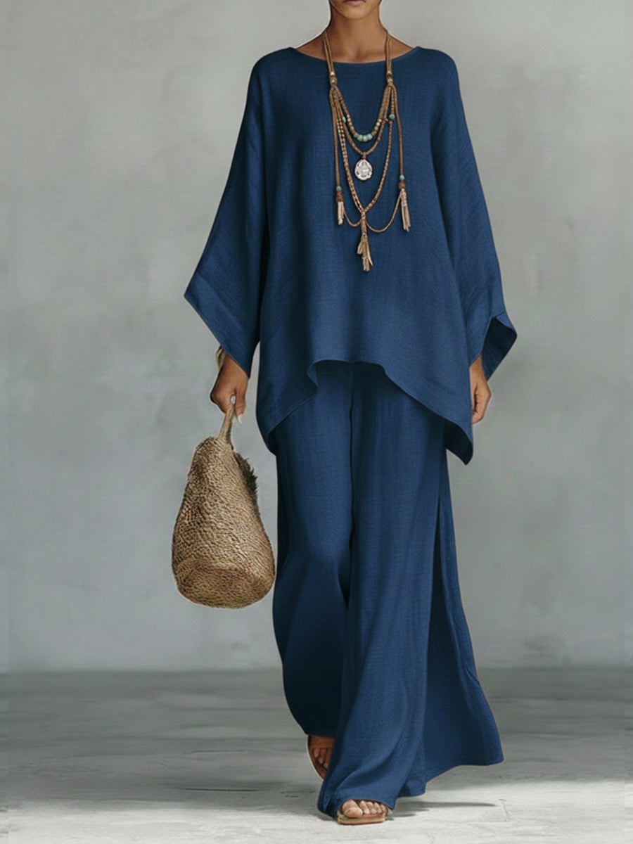 Women's Wide-Leg Pant Set
