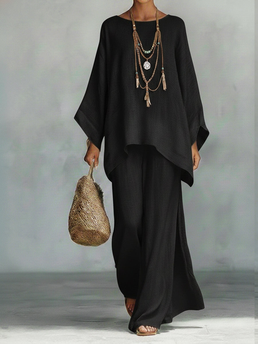 Women's Wide-Leg Pant Set