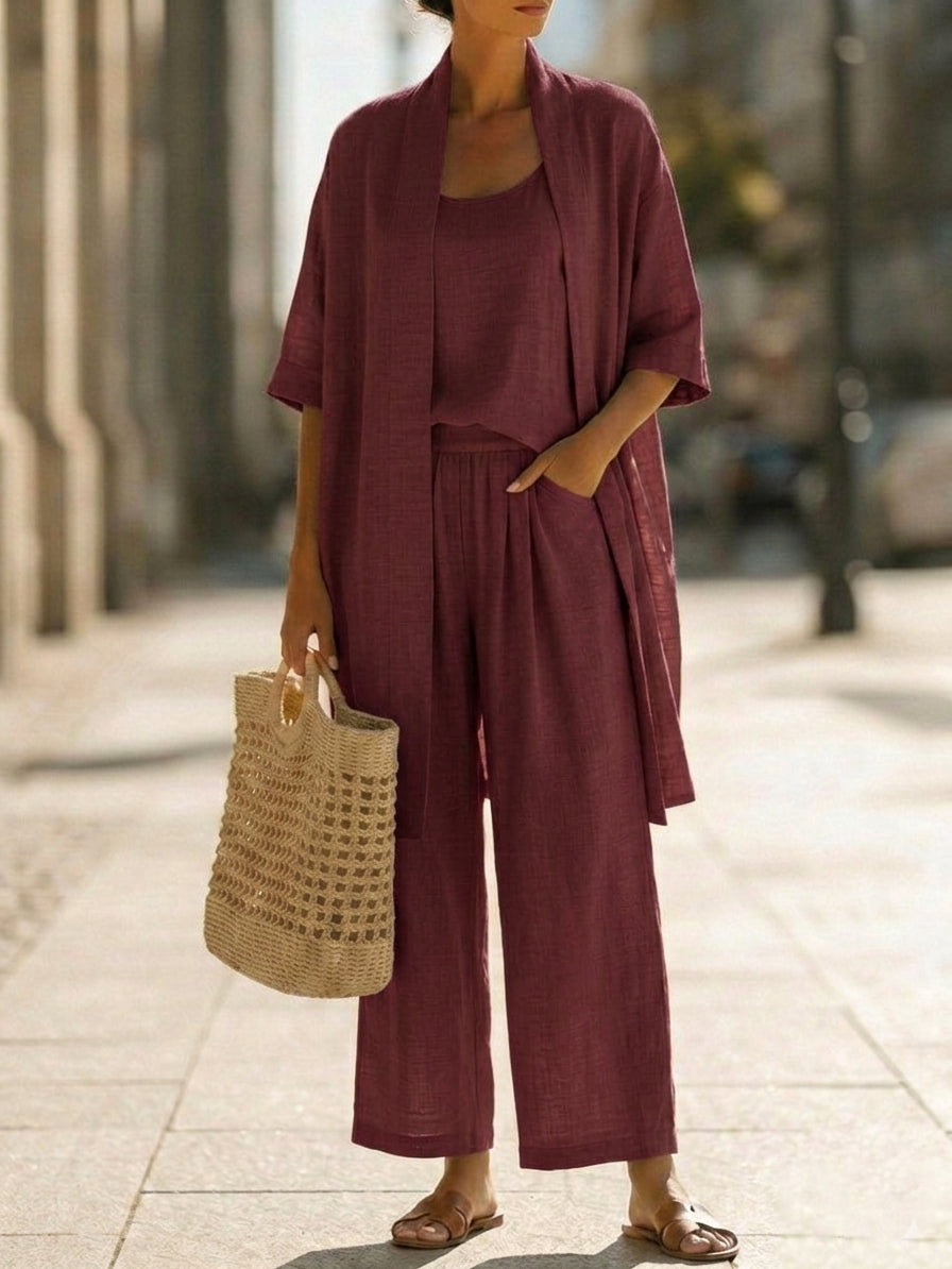 Women’s Relaxed Three-Piece Summer Set