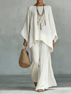 Women's Wide-Leg Pant Set