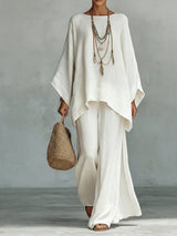 Women's Wide-Leg Pant Set
