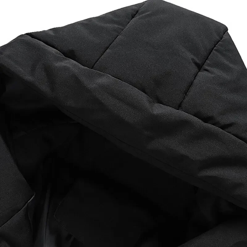 Men's Hooded Quilted Puffer Winter Jacket