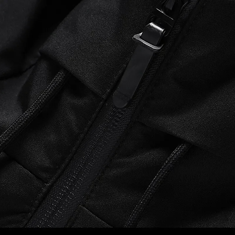 Men's Hooded Quilted Puffer Winter Jacket