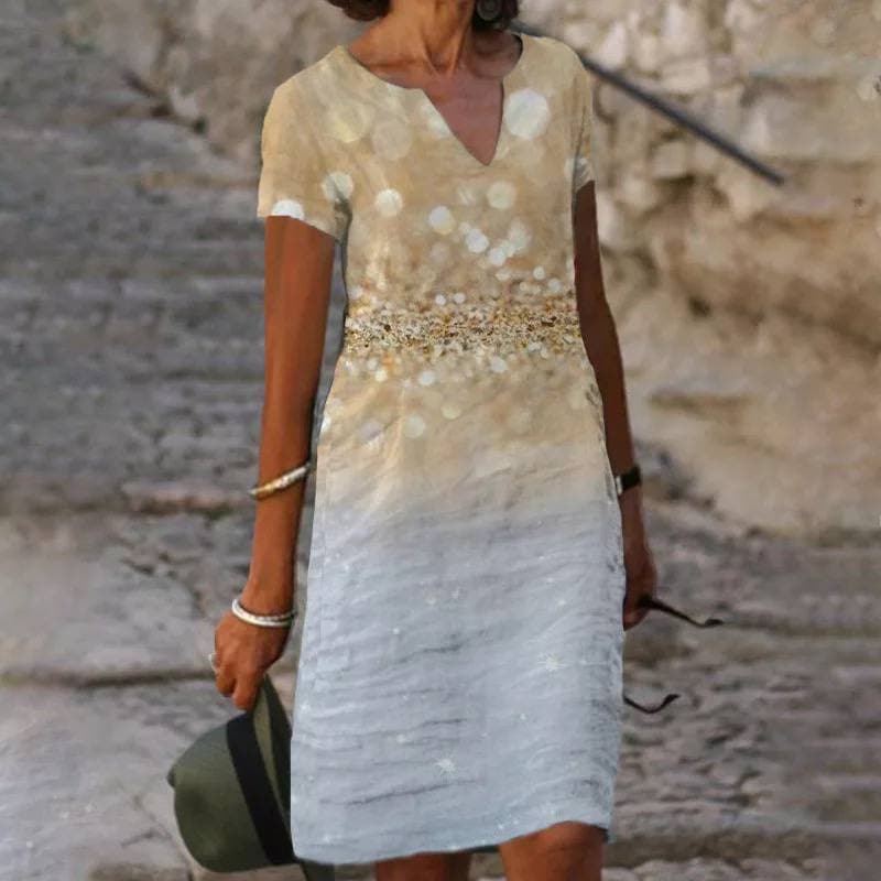 Women’s Floral Short Sleeve Shift Dress