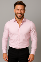 Men’s Slim Fit Long Sleeve Button-Down Shirt