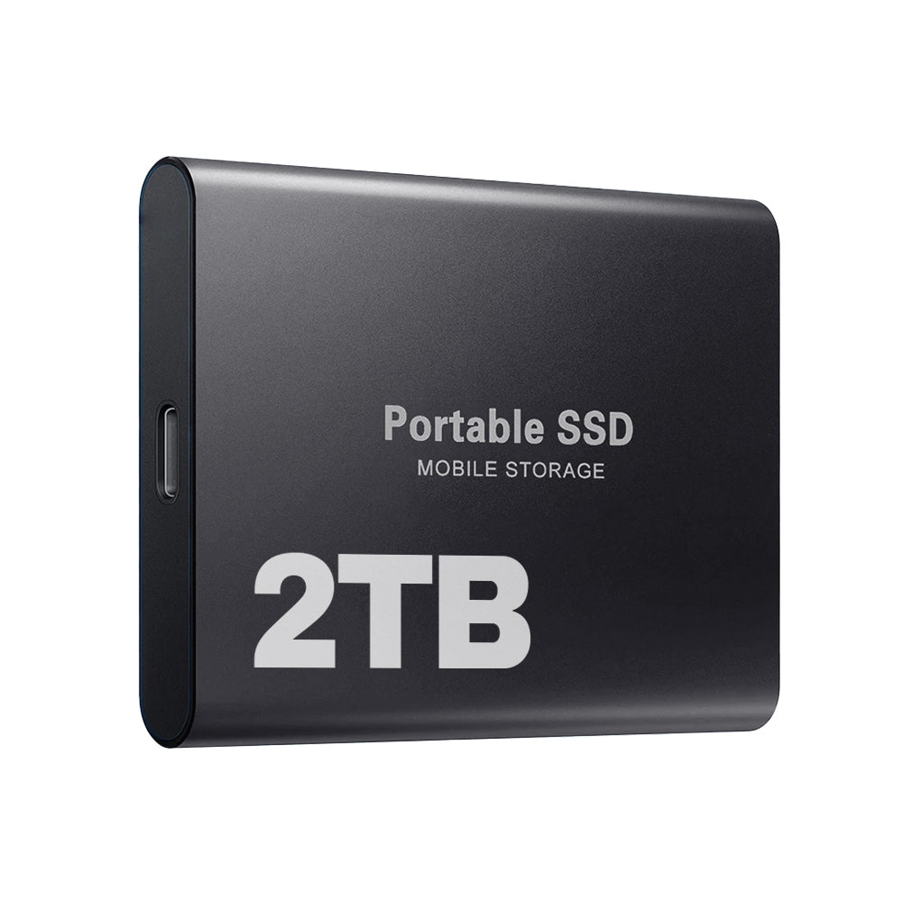Portable External SSD Drive with USB-C Connection