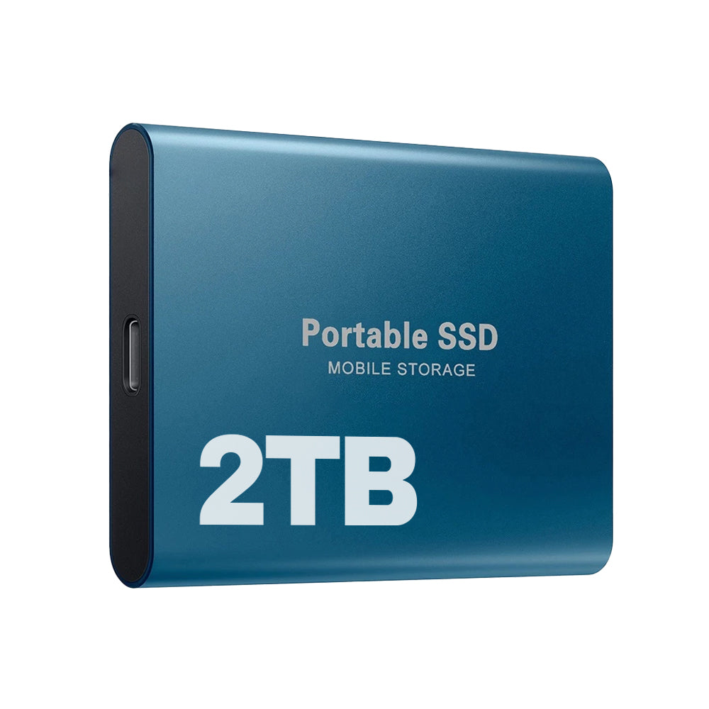 Portable External SSD Drive with USB-C Connection