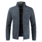 Men’s Stand-Collar Full-Zip Cardigan