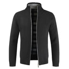 Men’s Stand-Collar Full-Zip Cardigan