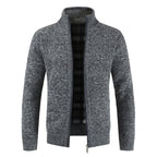 Men’s Stand-Collar Full-Zip Cardigan