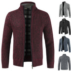 Men’s Stand-Collar Full-Zip Cardigan