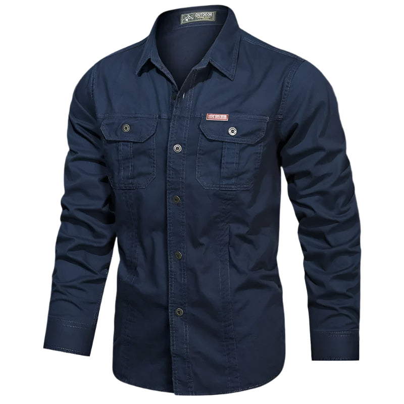 Men's Long Sleeve Button-Up Utility Shirt