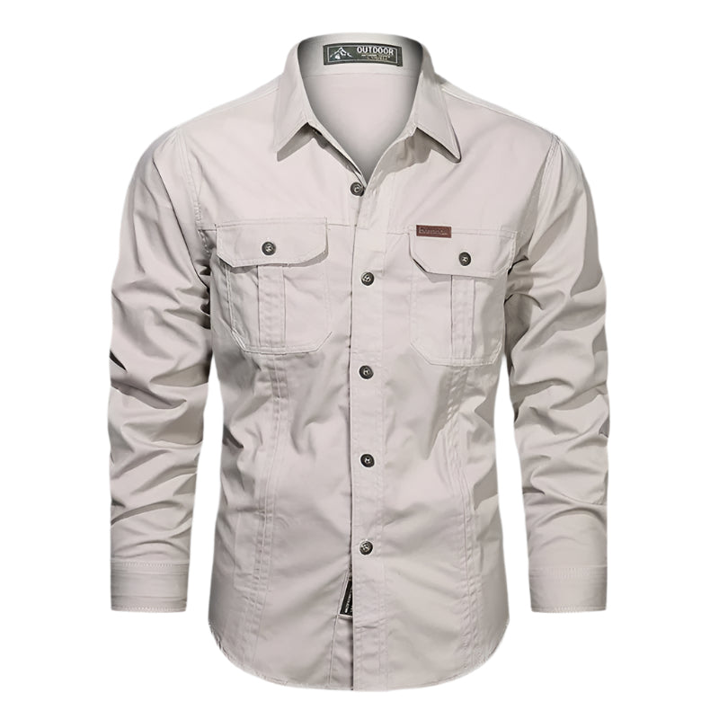 Men's Long Sleeve Button-Up Utility Shirt