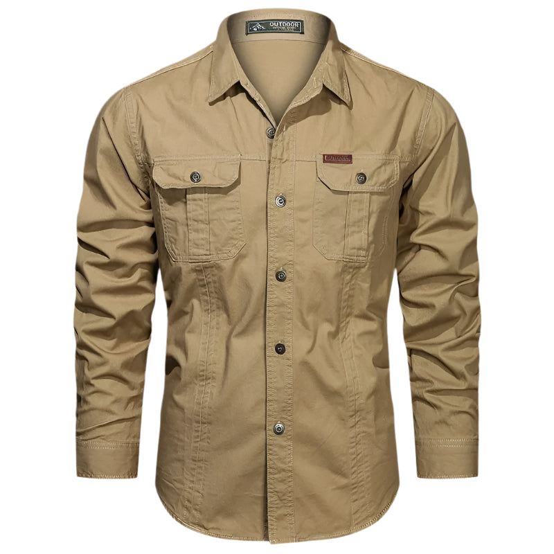 Men's Long Sleeve Button-Up Utility Shirt