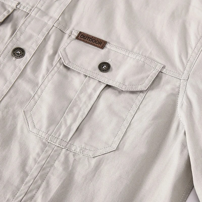 Men's Long Sleeve Button-Up Utility Shirt