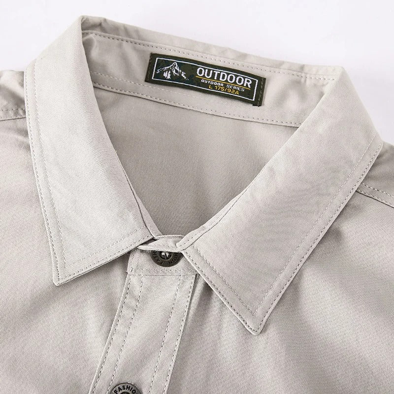 Men's Long Sleeve Button-Up Utility Shirt