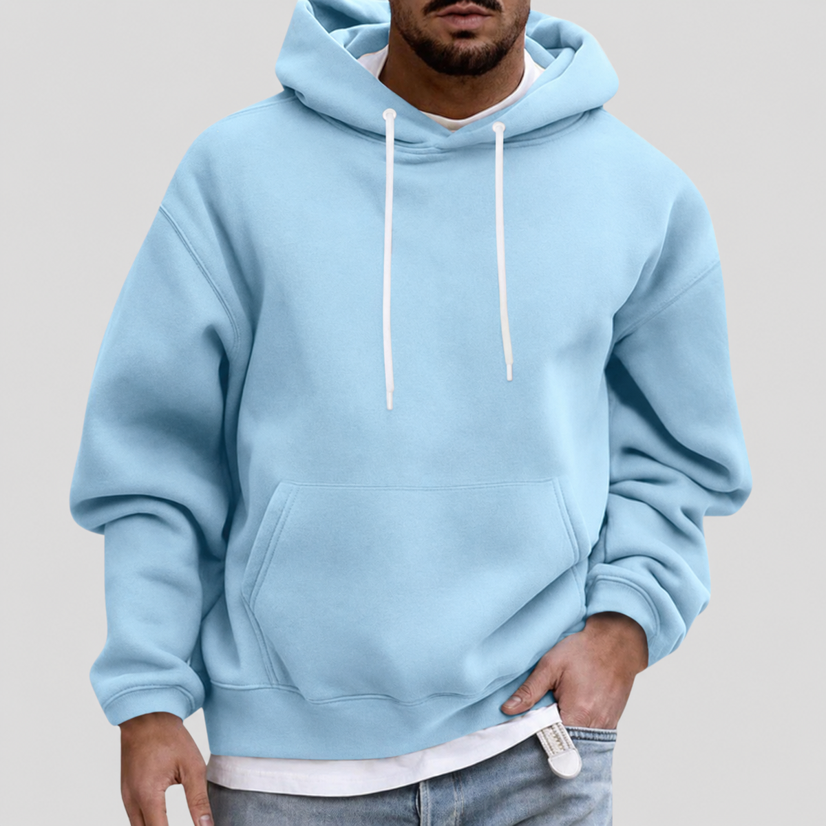 Men’s Pullover Hoodie with Kangaroo Pocket