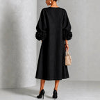 Women’s Floral Cuff Midi Dress