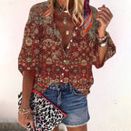 Women's Floral Boho Blouse