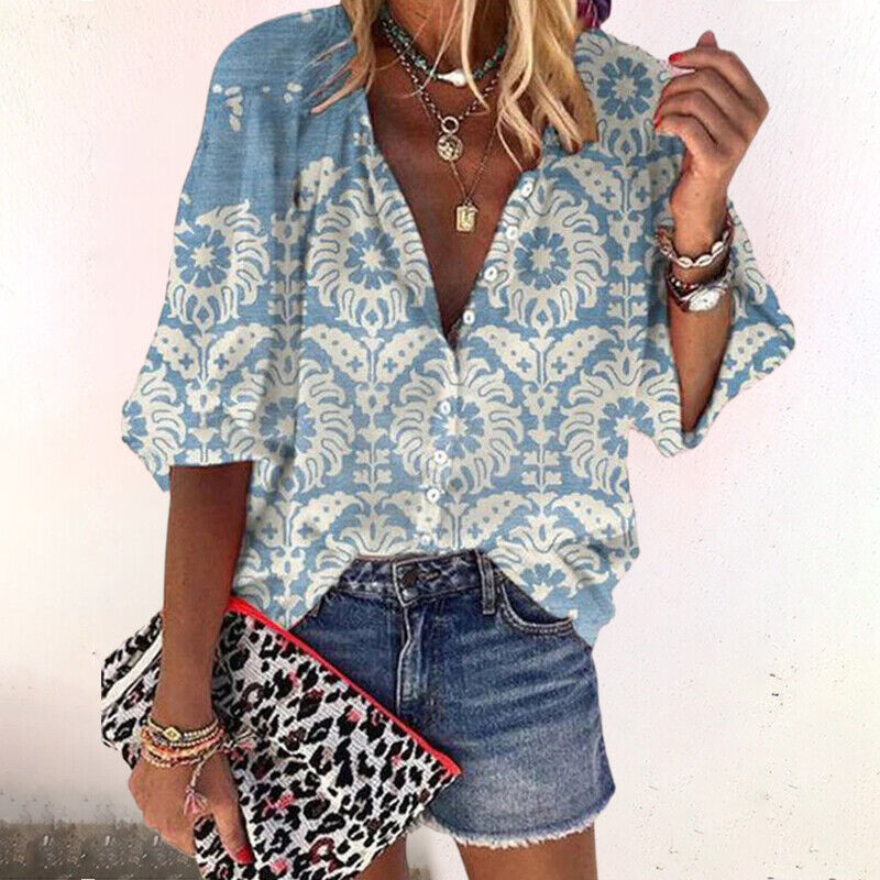 Women's Floral Boho Blouse