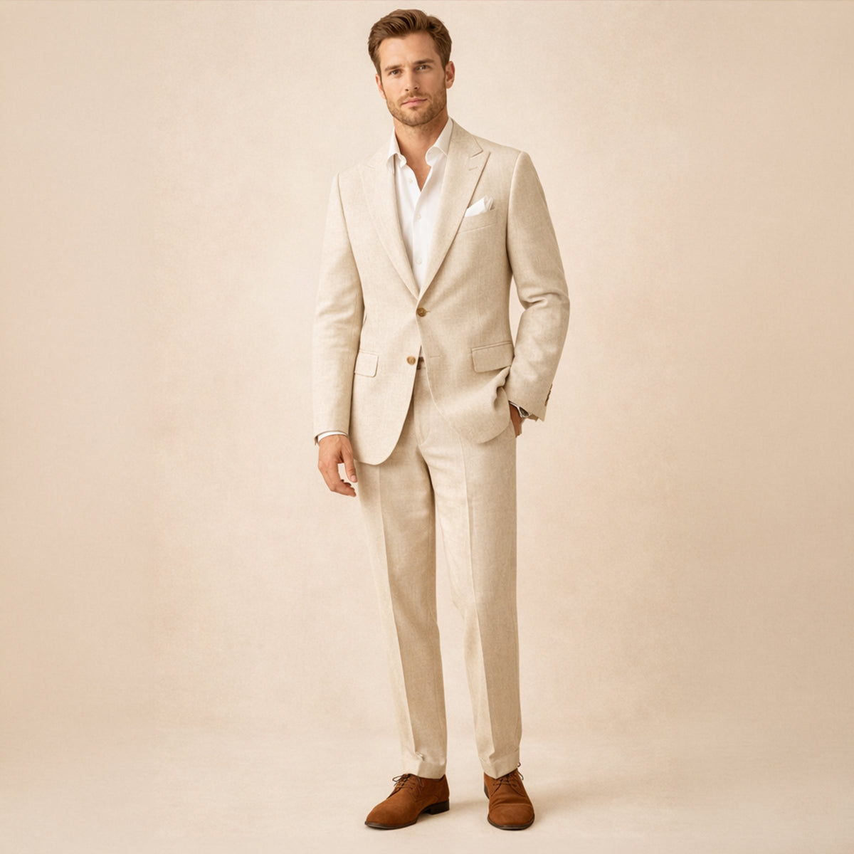 Men’s Two-Piece Suit with Tailored Blazer