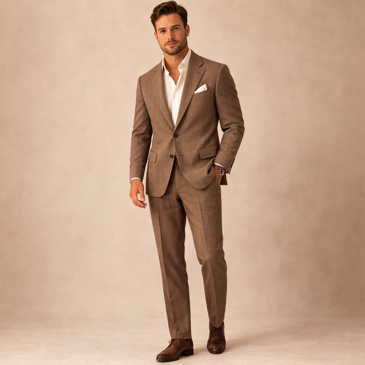 Men’s Two-Piece Suit with Tailored Blazer
