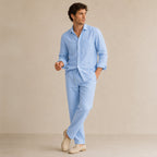 Men’s Shirt and Drawstring Pant Set