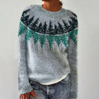 Women's Fair Isle Crew-Neck Knit Sweater