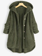 Women’s Textured Hooded Longline Cardigan