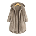 Women’s Textured Hooded Longline Cardigan