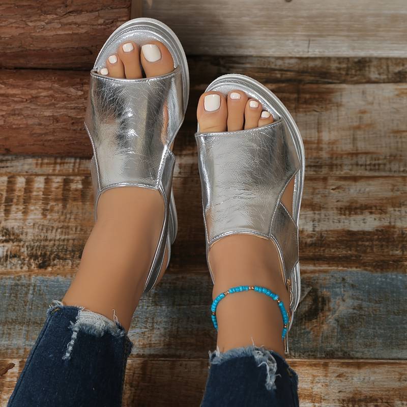 Women’s Open-Toe Platform Wedge Sandals