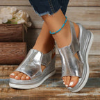 Women’s Open-Toe Platform Wedge Sandals