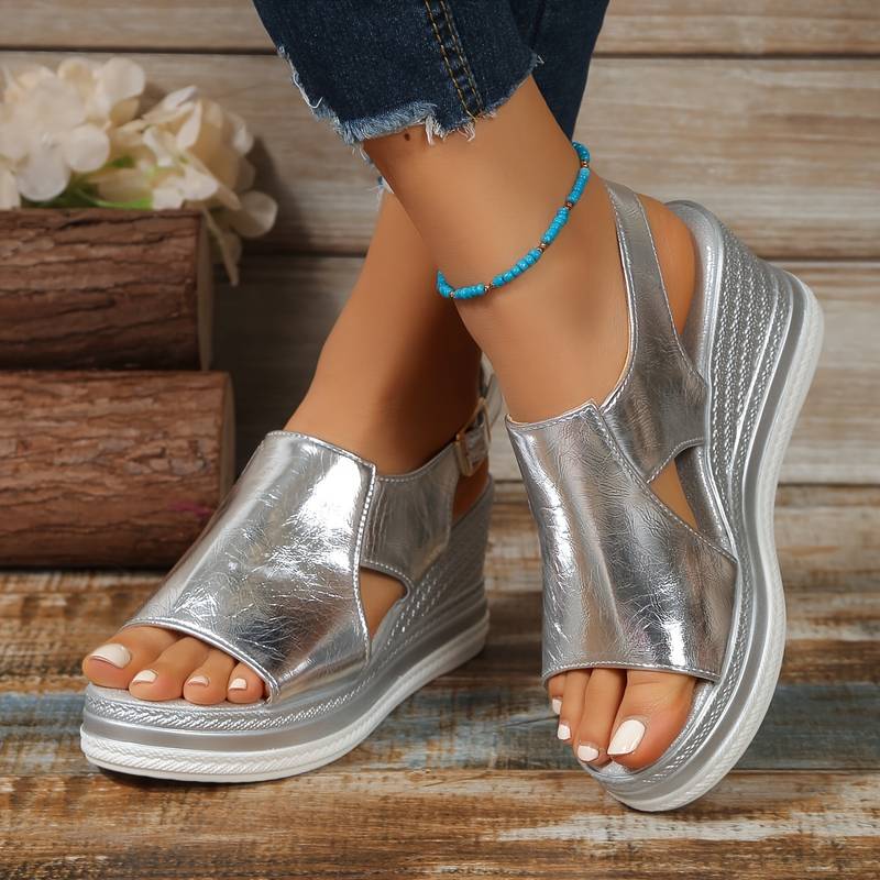 Women’s Open-Toe Platform Wedge Sandals