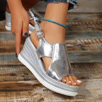 Women’s Open-Toe Platform Wedge Sandals