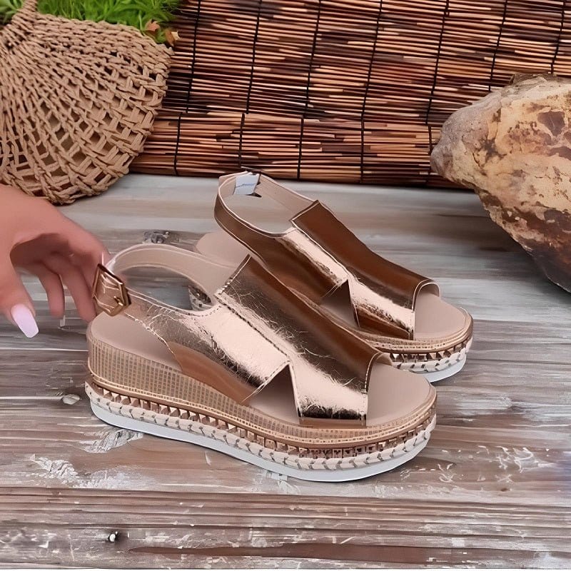 Women’s Open-Toe Platform Wedge Sandals